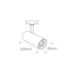 kinkiecik.pl Reflektor The COB Cylinder Track Spot 65642CT/W/C ONE LIGHT