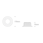kinkiecik.pl Oprawa podstropowa The COB Downlight Range Die Cast 10120CA/W/C ONE LIGHT 4000K