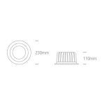kinkiecik.pl Oprawa podstropowa The COB Downlight Range Die Cast 10130CA/W/C ONE LIGHT 4000K