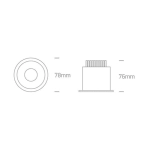 kinkiecik.pl Oprawa podstropowa The COB IP54 Range 10107WD/W/W ONE LIGHT