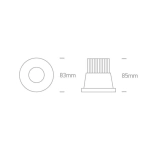 kinkiecik.pl Oprawa podstropowa The COB IP64 Bathroom High Power 10112P/B/W ONE LIGHT 3000K