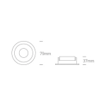 kinkiecik.pl Oprawa podstropowa The Chill Out Range Round 10105M/W/W ONE LIGHT