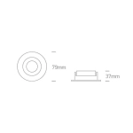 kinkiecik.pl Oprawa podstropowa The Chill Out Range Round 10105MD/W/GL ONE LIGHT