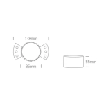 kinkiecik.pl Oprawa podstropowa The Chill Out Trimless Range Round 10105RM ONE LIGHT
