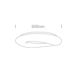 kinkiecik.pl Plafon The Cloud Series 62148B/W ONE LIGHT 60cm