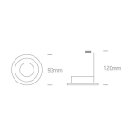 kinkiecik.pl Oprawa podstropowa The Dark Light Range Aluminium 10105ALG/B ONE LIGHT