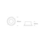 kinkiecik.pl Oprawa podstropowa The Dark Light Range 10105D4/W ONE LIGHT