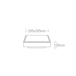 kinkiecik.pl Plafon The E27 Plafo Outdoor Range Square 67282EA/AN ONE LIGHT
