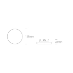 kinkiecik.pl Oprawa podstropowa The Frameless IP65 Range 10115CF/C ONE LIGHT 4000K