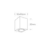 kinkiecik.pl Plafon The GU10 Ceiling Lights Aluminium 12105AC/B ONE LIGHT