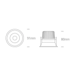 kinkiecik.pl Oprawa podstropowa The IP44 & IP54 COB Outdoor/Bathroom Range 11107WD/W/W ONE LIGHT