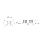 kinkiecik.pl Oprawa podstropowa The IP44 & IP54 COB Outdoor/Bathroom Range 11207WD/W/W ONE LIGHT
