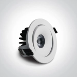 kinkiecik.pl Oprawa podstropowa The IP54 COB Outdoor/Bathroom Range 11107P/W/W ONE LIGHT
