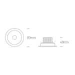 kinkiecik.pl Oprawa podstropowa The IP54 COB Outdoor/Bathroom Range 11107P/W/W ONE LIGHT