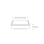 kinkiecik.pl Plafon The LED Plafo Outdoor Square Plastic 67282N/W/W ONE LIGHT