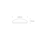 kinkiecik.pl Plafon The LED Plafo Round 62024C/W ONE LIGHT 44 cm
