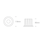 kinkiecik.pl Oprawa podstropowa The Retro Dark Light Range 10120Z/W/W ONE LIGHT