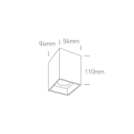 kinkiecik.pl Plafon The Retro Dark Light Square Cylinders 12120ZA/B/W ONE LIGHT