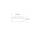 kinkiecik.pl Plafon The Round E27 Outdoor Plafo Die cast 67204/W ONE LIGHT