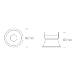 kinkiecik.pl Oprawa podstropowa The Semi Trimless Dark Light Range 10105TG/W ONE LIGHT