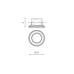 Oprawa stropowa Adamo Midst Diamond (chrome) AZ2734 AZZARDO