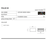 Kinkiet FELIX m white AZ2426 Azzardo
