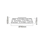 Plafon Forina Cromo Pl OR81060 Open Design Highlights