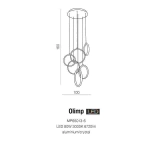 Lampa wisząca OLIMP AZ2450 AZZARDO