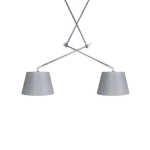 Lampa wisząca ADAM 2S PENDANT grey AZ1842+AZ2598 śr.20cm AZZARDO