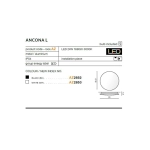 Kinkiet Ancona L (black) AZ2852 IP54 AZZARDO
