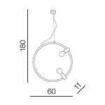 Lampa wisząca ORSOLA AZ3353 AZZARDO