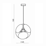 Lampa wisząca PILLS 45 AZ0344 AZZARDO