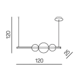Lampa wisząca SANDRA 3 DIMM AZ3352 AZZARDO