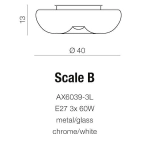 Plafon SCALE B AZ1602 AZZARDO