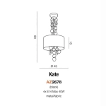 Lampa wisząca Kate (black) AZ2678 AZZARDO