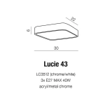 Plafon Lucie 43 (black) AZ4147 AZZARDO
