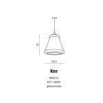 Lampa wisząca KEN AZ0453 AZZARDO