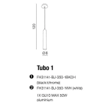 Lampa wisząca Tubo 1 AZ1236 AZZARDO