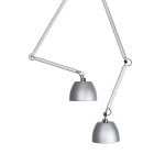Lampa wisząca ZYTA 2 S PENDANT ALU alu AZ2301+AZ2594 śr.23cm AZZARDO