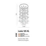 Plafon LUVIA 125 XL CLEAR AZ2573 AZZARDO
