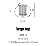 Mini Plafon Rego TOP AZ1001 AZZARDO