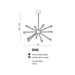 Lampa wisząca ORBIT WH AZ1658 AZZARDO