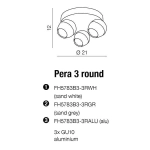 Plafon Pera 3 round AZ1255 AZZARDO