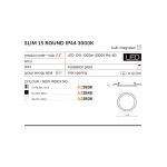 Oprawa podtynkowa Slim 15 Round 4000K IP44 (white) AZ2842 AZZARDO