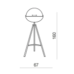 Lampa podłogowa TOMA FLOOR WHITE AZ2378 AZZARDO