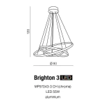 Lampa wisząca BRIGHTON 1 AZ1609 AZZARDO