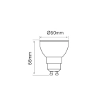 Żarówka GU10 170~250V 10W 1400lm 2700K biała ciepła 248580 LED line