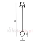 Oprawa wpuszczana Ovum 1 pendant downlight AZ3096 AZZARDO