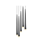 Lampa wisząca STYLO 5 AZ0119 BLACK AZZARDO