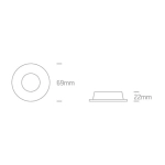 kinkiecik.pl Oprawa podstropowa The Dark Light Dual Ring Range Aluminium 10105D2/B ONE LIGHT
